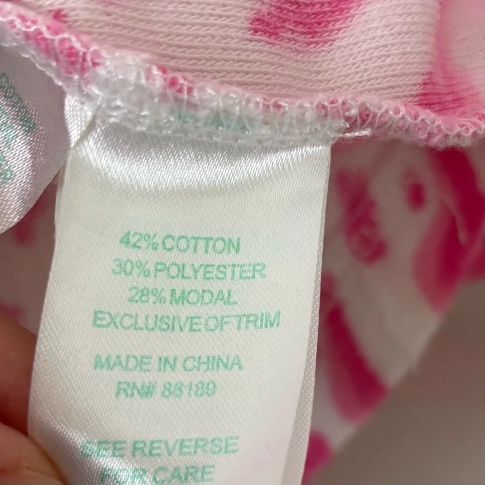 Lilly Pulitzer Megan 'Get Spotted' Tunic Hoodie Pink & White Terrycloth Cover Up - Picture 9 of 10